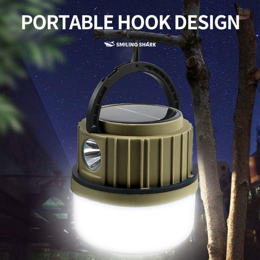 LED Solar Camping Lights Waterproof Foldable Courtyard Lights Rechargeable Long Battery Life Outdoor Lighting