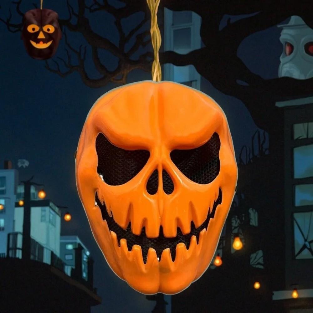 Creativity Halloween Pumpkin Mask Realistic Full Face Mask Scary Party Mask Carnival Party