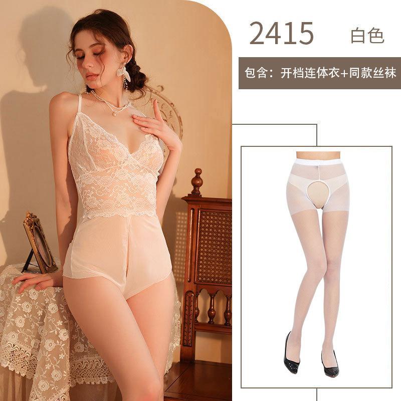 Sex Underwear One-piece Suspender Sexy Large Size Hot Lace Transparent Sex Uniform Suit Temptation