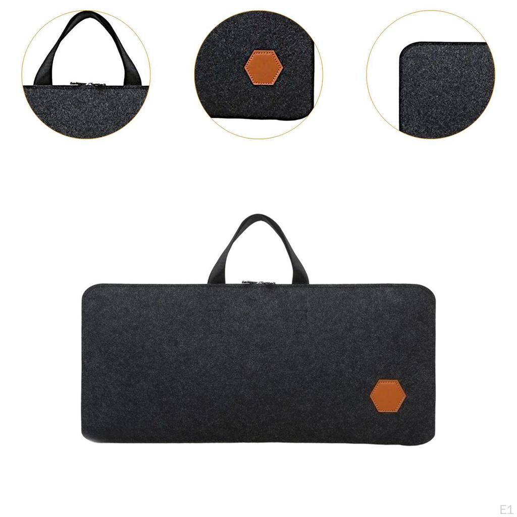 PC Keyboard Case Felt Storage Bag Dustproof Mobile Office Portable Shockproof Versatile