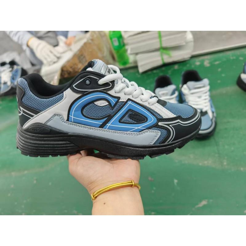 Mens Chunky Sneakers B22 B25 Mesh Breathable Casual Letter Print Dad Shoes Daily Wear