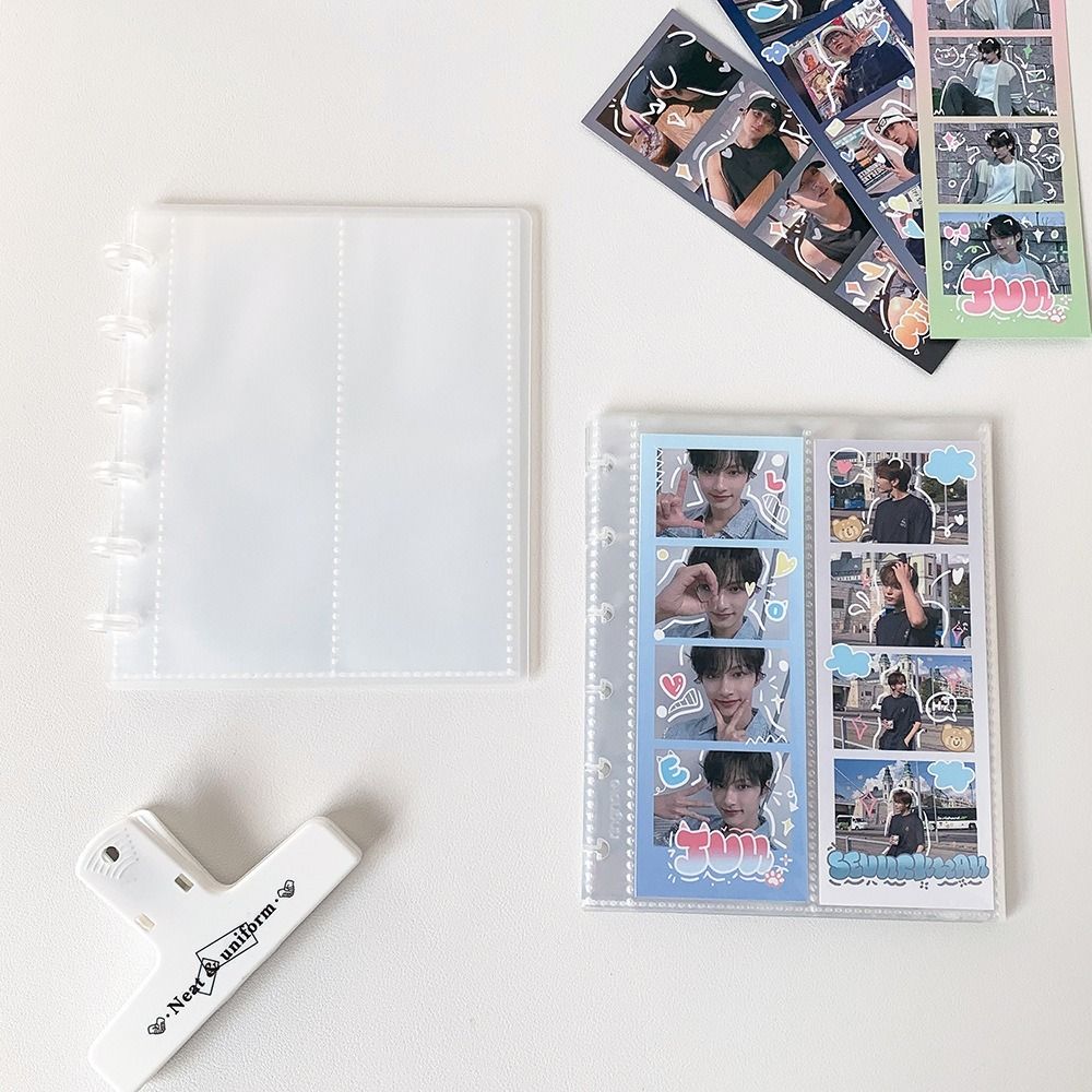 Loose Leaf Photo Album Vertical Bill Storage Booklet Simple Photocards Holder