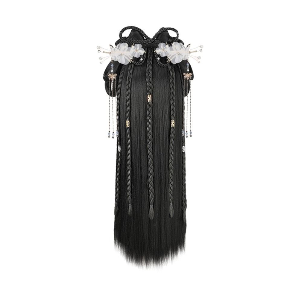 Tassel Chinese Ancient Wig Antique Hanfu Wig Headband Hanfu Wig Headdress set  Women