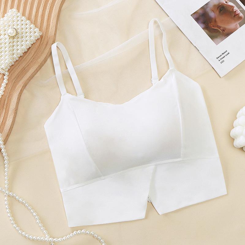 

Новинка 2023 года, нижнее белье Douyin Beauty Back, женское спортивное верхнее поддерживающее нижнее белье, удобная, приятная для кожи, не оставляющая следов основа, верхняя одежда на груди, спине NY00511 белый