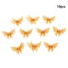 10Pcs 35X25Mm Gold Color/Silver/Bronze Metal  Butterfly Filigree Charm Diy Jewelry Making Accessories Supplies