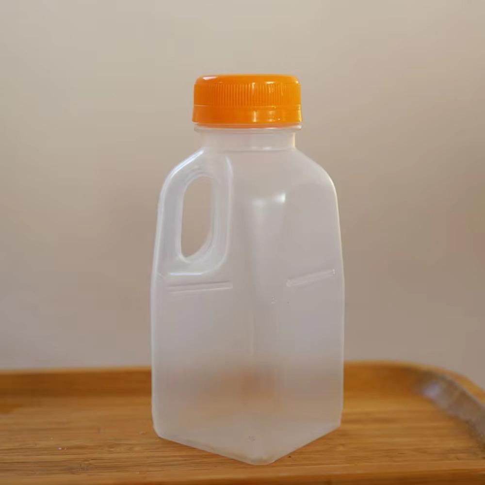 

Прозрачная бутылка для сока 500 мл, походная, для кемпинга, прочная бутылка для молока и напитков оранжевый