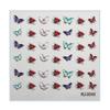 Embossed Cartoon Nail Art Stickers Decals Self-Adhesive Floral Nail Supplies