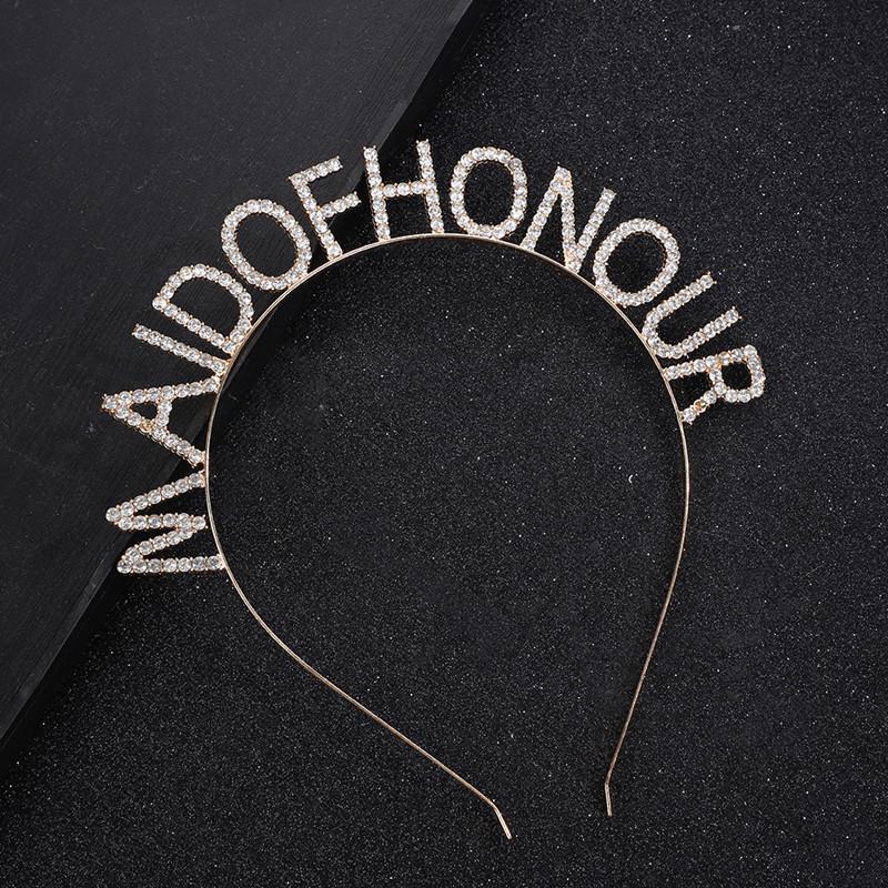 Bridesmaid Rhinestone Headband: European  American Style Bridal Hair Accessory