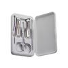 Luxury 5-Piece White Nail Clipper Set with Logo - Manicure & Pedicure Tools Available