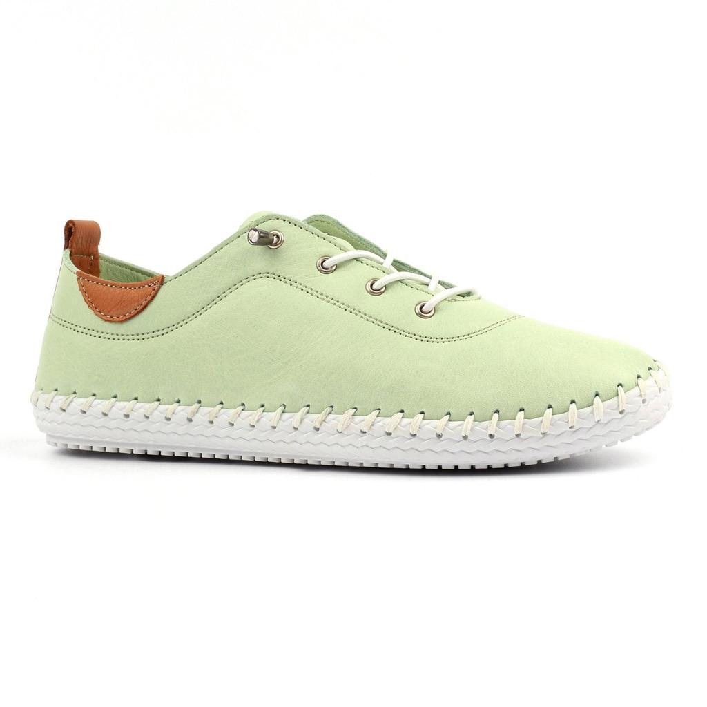 Lunar Womens/Ladies St Ives Leather Plimsolls