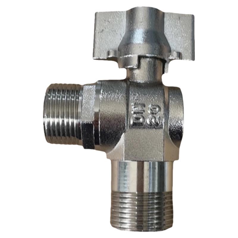 4-6 Point Copper DN15 Union Ball Valve, Thickened, Internal/External Thread, Straight-Through, for Hot/Cold Water Systems