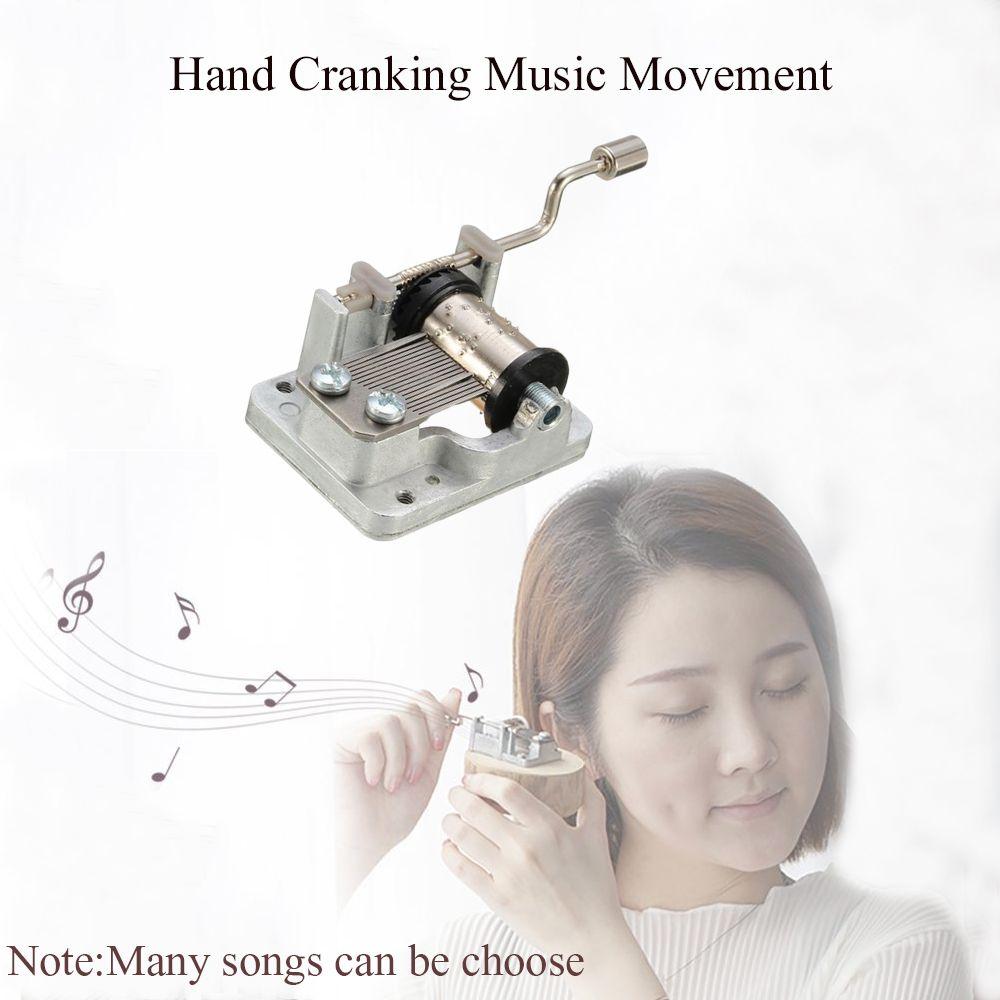 Favor Kids Craft Birthday Xmas Gift Hand Cranked Music Box Christmas Song Decor Collectibles