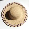 Handmade Natural Raffia Big Brim Straw Hat Breathable Sunscreen Panama Style for Beach Holiday Women's Dame Top Sun Hat