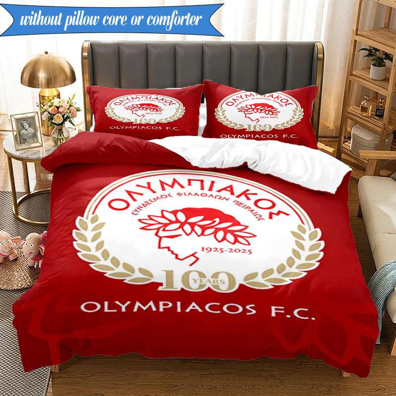 3PCS Olympiacos Fc: Red And Black