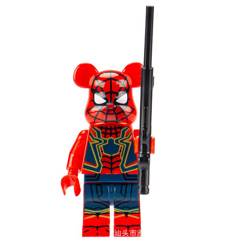 Ninja Warrior Superhero Doll With Weapon Single Building Block Assembly Toy