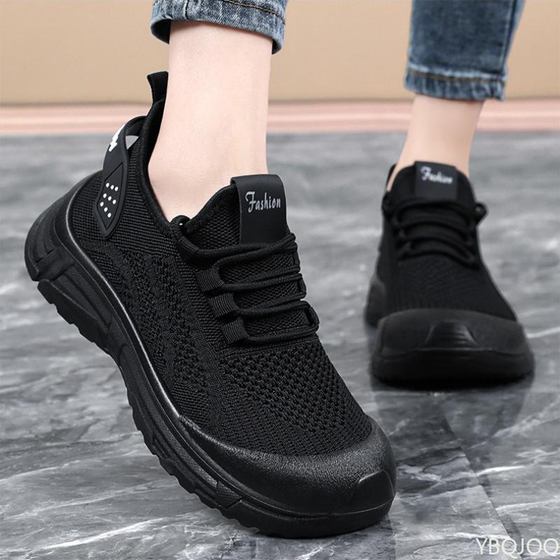 Women's Versatile Summer Breathable Mesh Shoes with Soft Soles Comfortable Non Tiring Feet Fashionable Running Sports Shoes