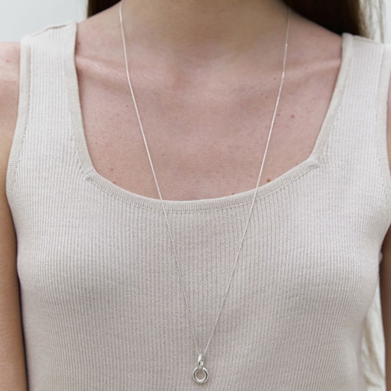 Mimesi Twin Ring Long Necklace