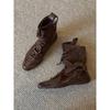Sheepskin Version Retro Round Head Handsome Boxing Sports Boots Inner Height Increase and Thin Martin Boots Versatile Fashion Short Boots