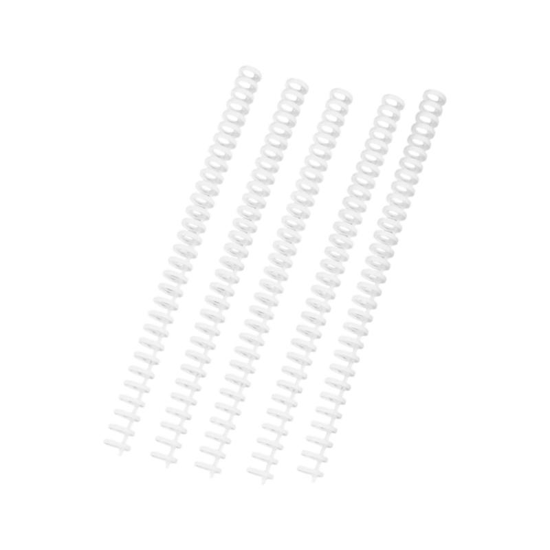 5Pcs 12mm Plastic Binding Comb 30 Rings Binding Coil 30-Rings Binder Spine for Refillable Journal Planner Notebook