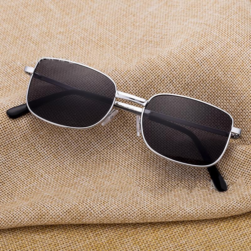 High-end Men's Sunglasses Gentleman Square Sunglasses for Men Black Brown