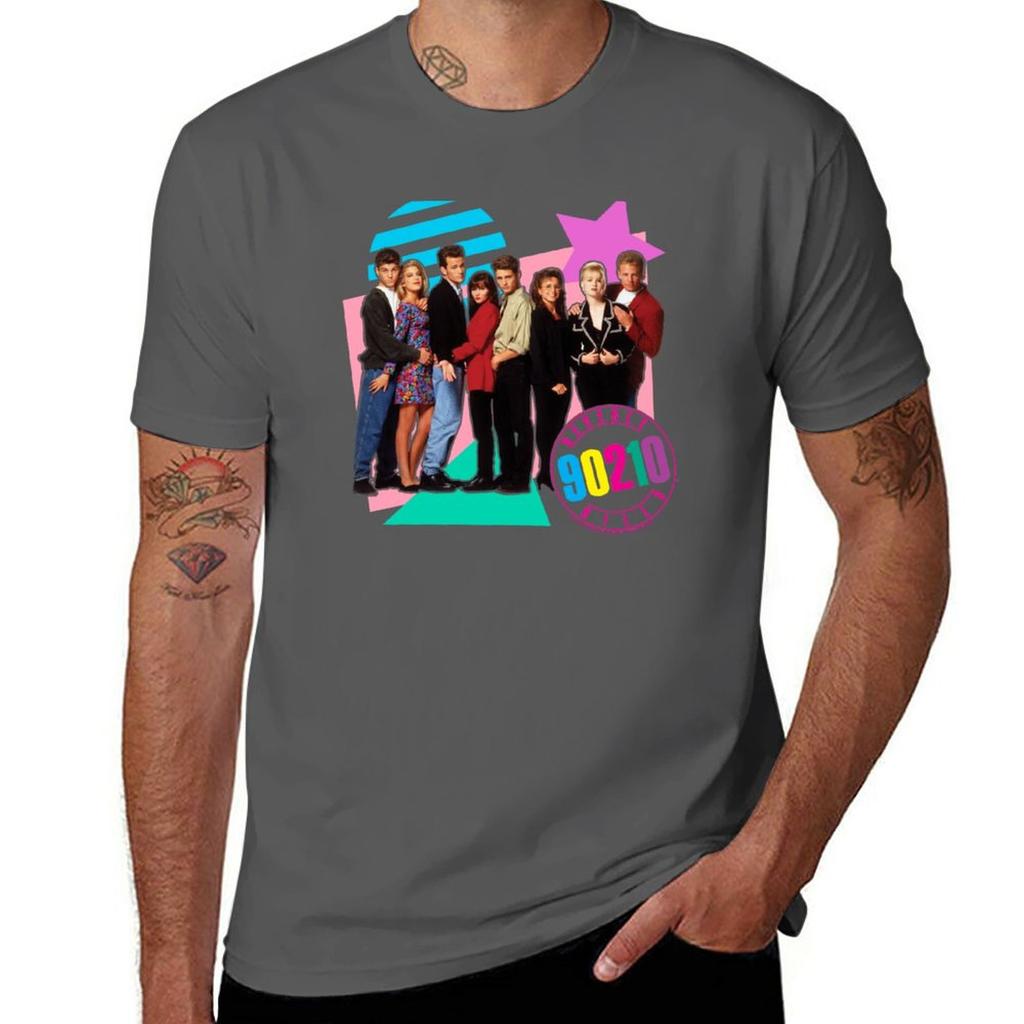 New Beverly Hills 90210 Retro Nineties Group Shot TShirt cat shirts sports fan tshirts tees black t shirt mens plain t shirts