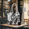 Stylish Skull Print Tote Bag for Daily Use