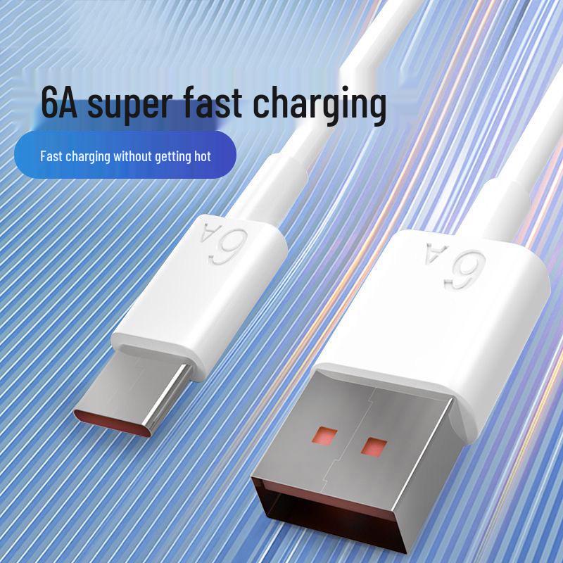 120W Dual Type-C Fast Charging Cable for Apple 16/17 & Huawei - Transparent & Luminous 1m