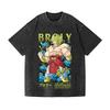 2026 New DRAGON BALL Broli Vintage Wash Japanese Design T-Shirt High-quality Streetwear Is Suitable for Both Men Summer