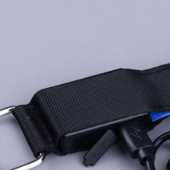 Running Armband Reflective Strips USB Rechargeable Bright Night Light Adjustable LED Band for Cycling Hiking Outdoor Sports Safety Wristband