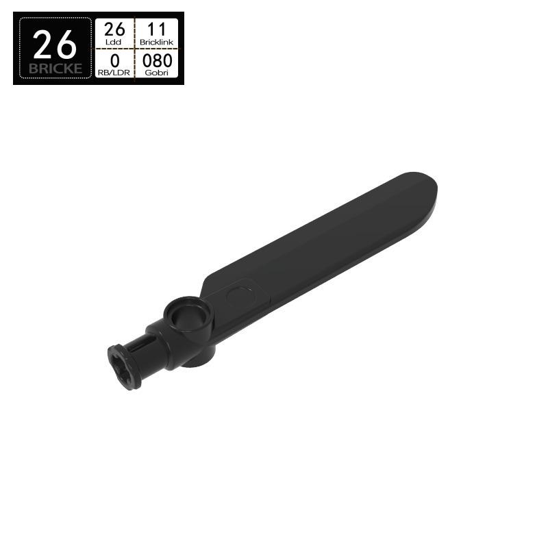 BRICKE Cross-Hole Propeller Compatible with LEGO 99012 MOC Building Block Parts 50g (~35 pcs)