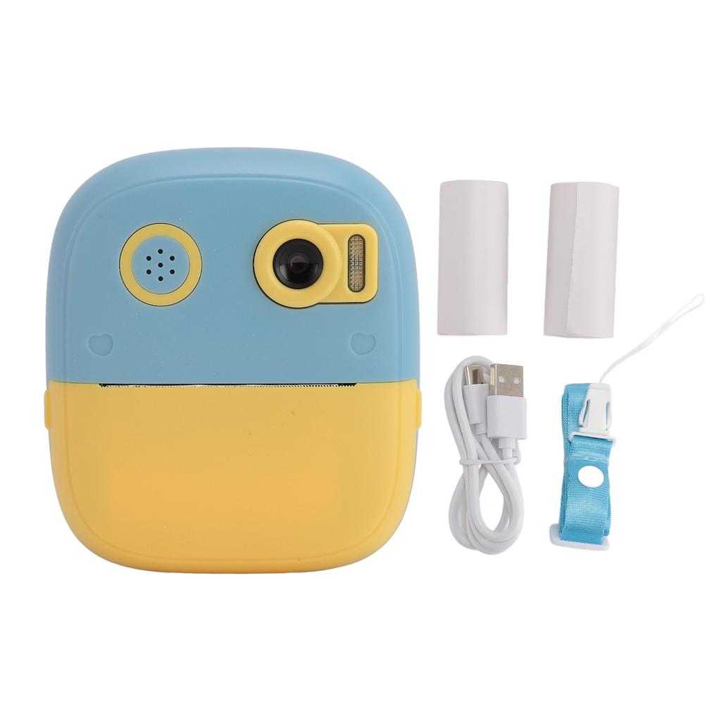 Instant Print Camera for Kids 2.4 Inch IPS HD Screen 1080P Dual Lens 8X Digital Zoom Autofocus