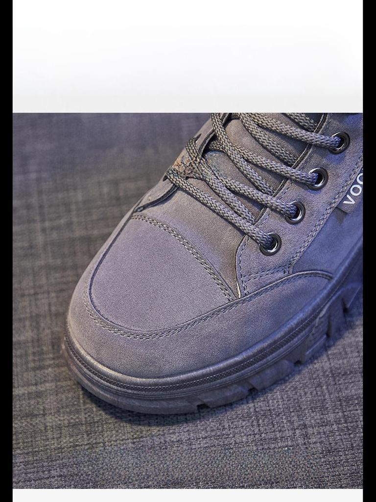 2024 Winter Korean Velvet Martin Boots for Female Students - Warm, Thickened Short Street Boots