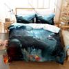 Kratos God of War Bedding Set 3 Piece Duvet Cover Set Classic Game Bed Linen for Teens Bedroom Decor