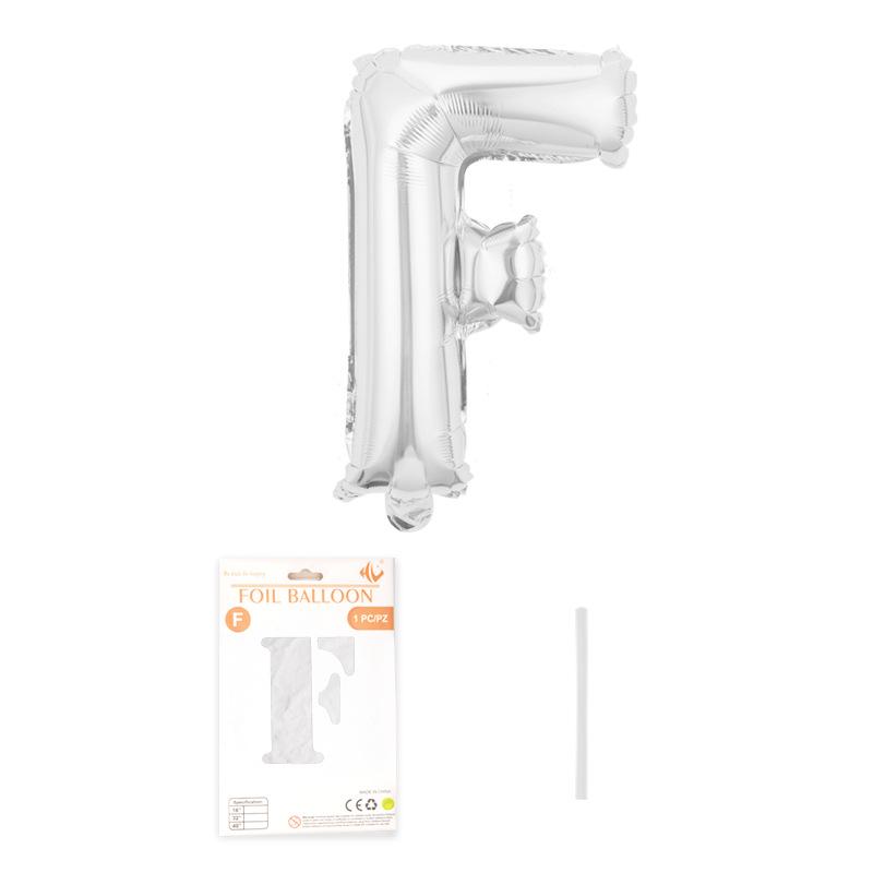 Independent Paper Card Packaging 16-Inch English Letter Aluminum Film Balloon Birthday Party Decoration Arrangement Aluminum Foil Balloon