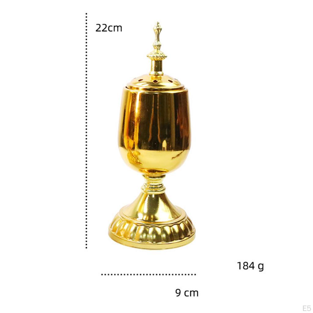 Burner Gold-plated Censer Cone Holder Ornaments Crafts Decor