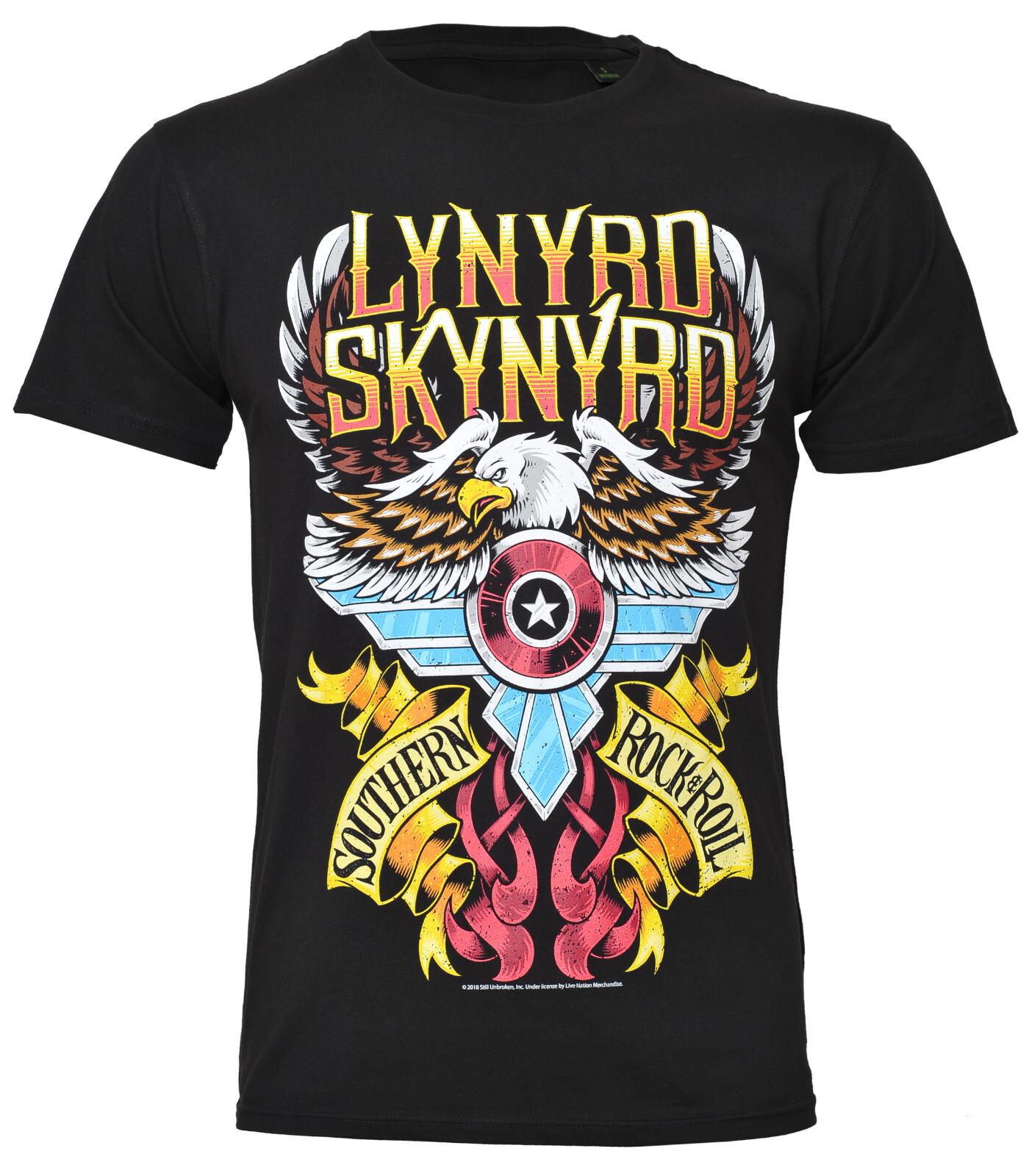 Футболка Lynyrd Skynyrd Южный Рок-н-Ролл Черная Новая Официальная S