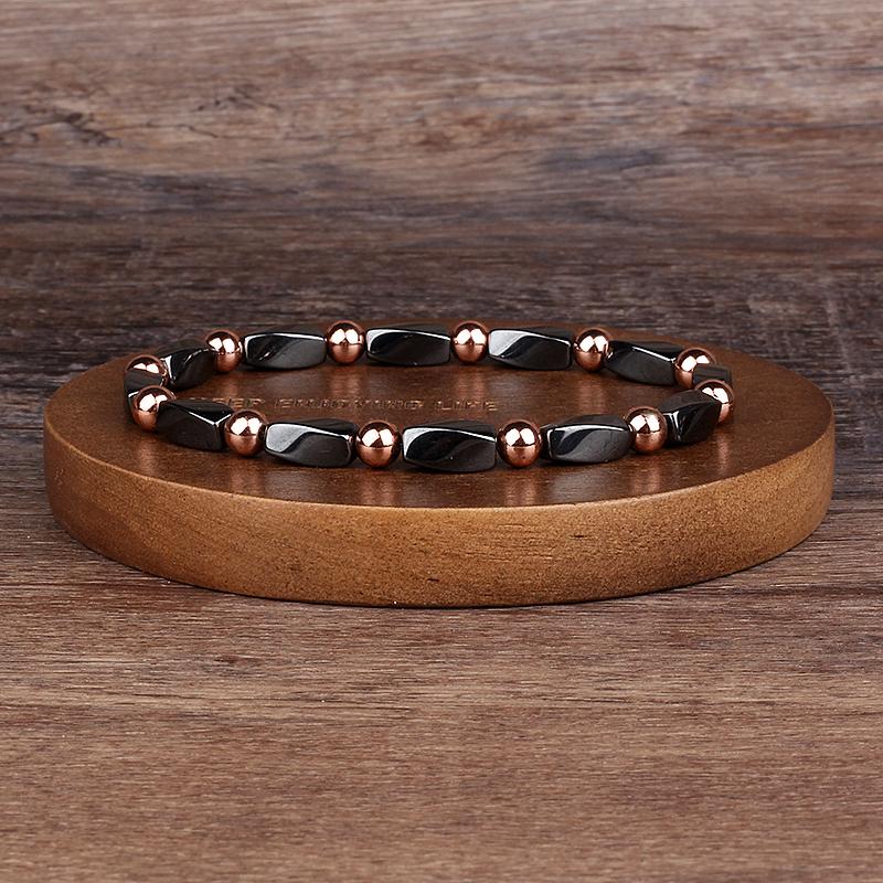 Natürlicher facettierter Tigeraugenstein Reiki-Armbänder Herren Mode Energie Hämatit-Perlen Armbänder für Frauen Seelen Schmuck Geschenk Pulsera