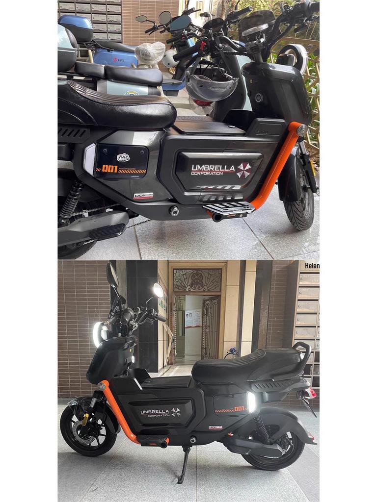 Наклейка на мотоцикл/автомобіль Resident Evil Umbrella: Водонепроникна та міцна наклейка