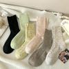 Warm and Thick Woolen Socks for Autumn and Winter, Versatile and Sweet Solid-colored Pile Socks for Women