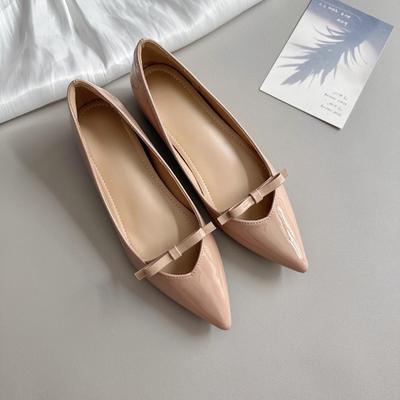 Fashion Women Flats New Bow Tie Flat Shoes for Women Ballerinas Pointed Toe Slip On Flats Lazy Loafers Casual Comfortable Sneakers Women