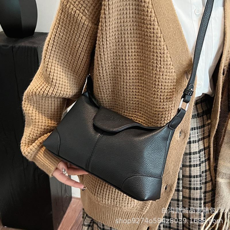 Bag women's bag high-end sense 2025 new one-shoulder underarm bag fashionable design niche crossbody bag large capacity