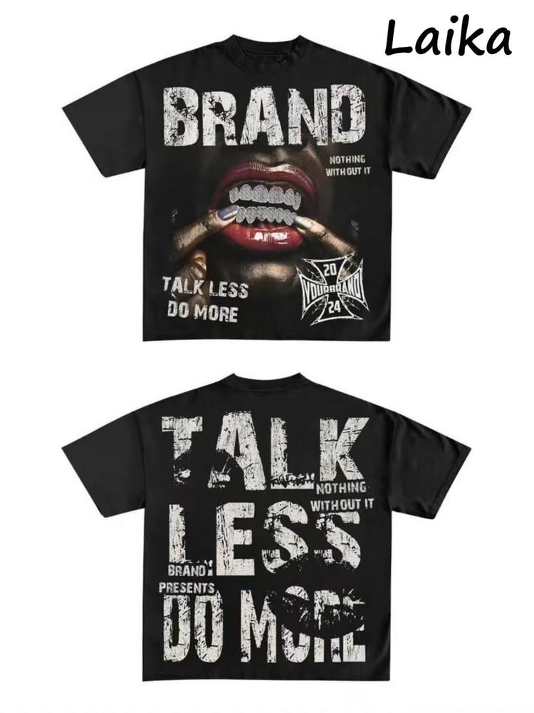 

Men S Y2K Graphic T-Shirt - 180g Double-Sided PrintCasual Short Sleeve Crew Neck Unisex T-Shirt S