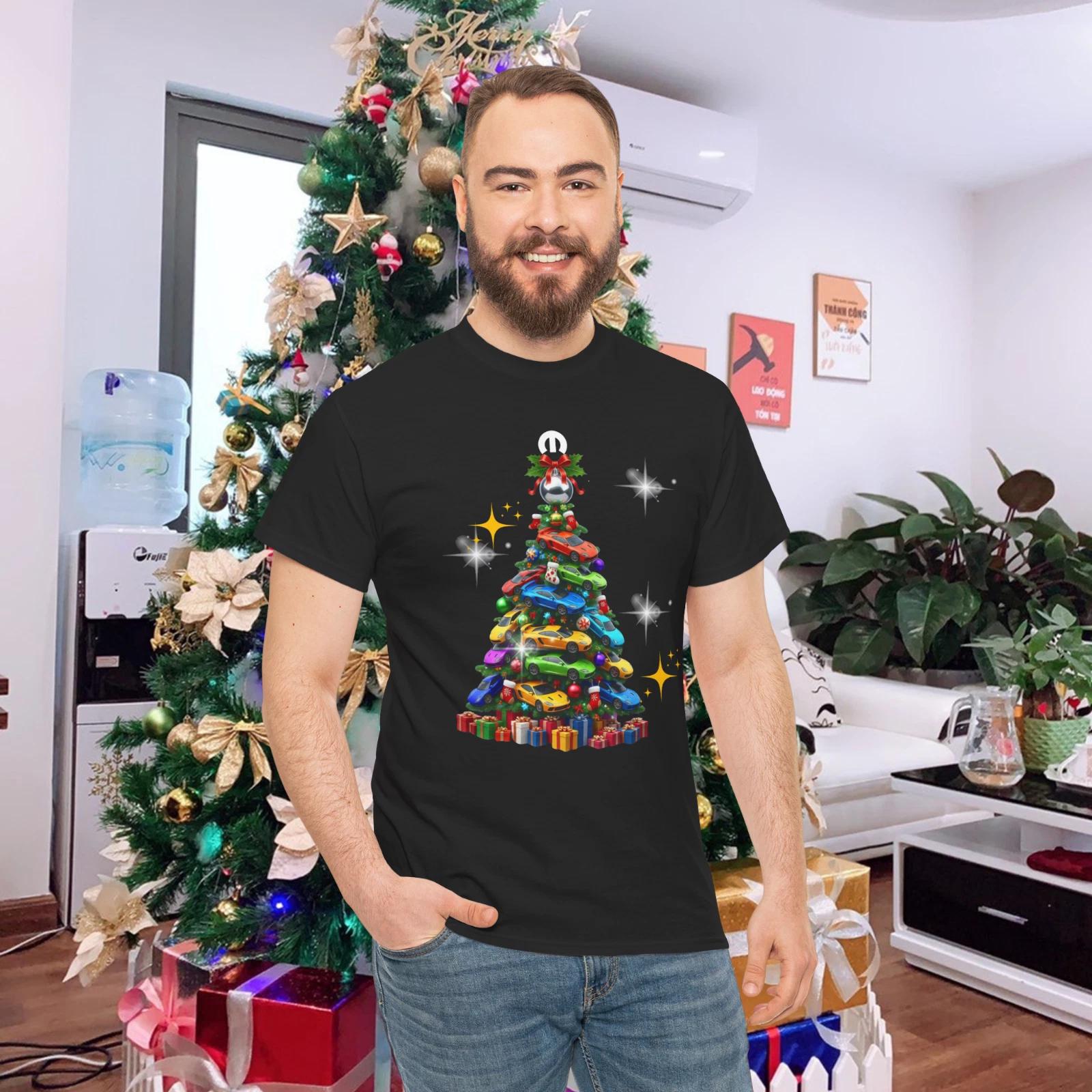 Mopar Christmas Tree Car Graphic T-Shirt M