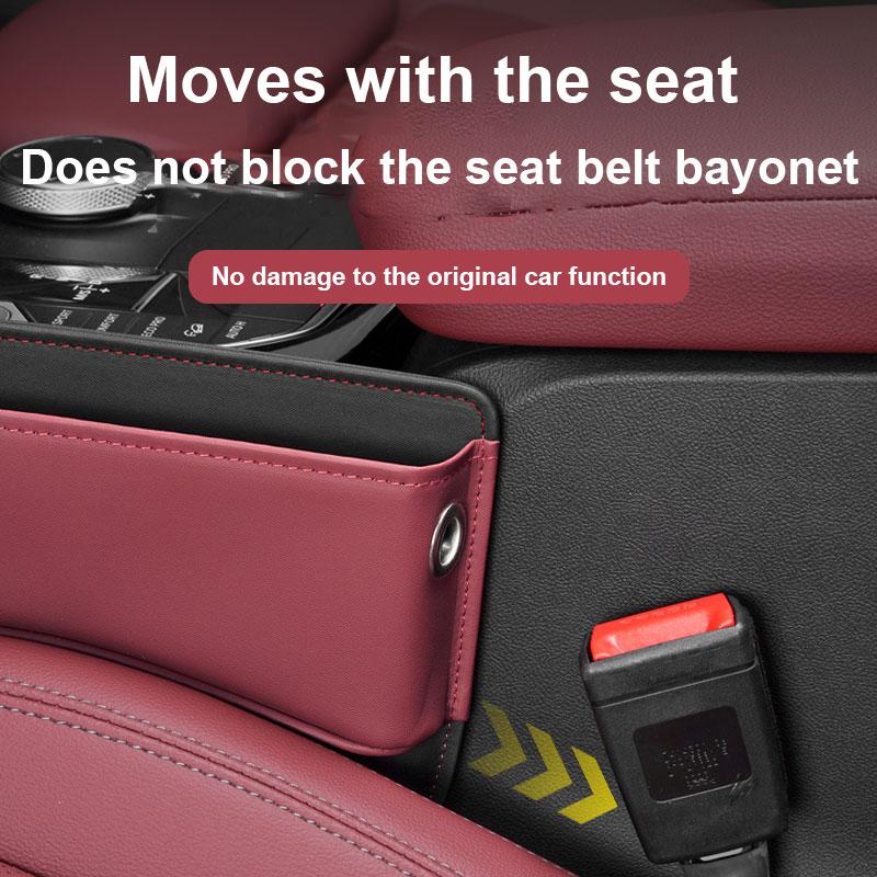 Universeller Auto-Leder-Sitzspalt-Organizer PU Auto-Konsolen-Seitenfach Sitzspalt-Aufbewahrungsbox Innenzubehör Auto-Innenraum