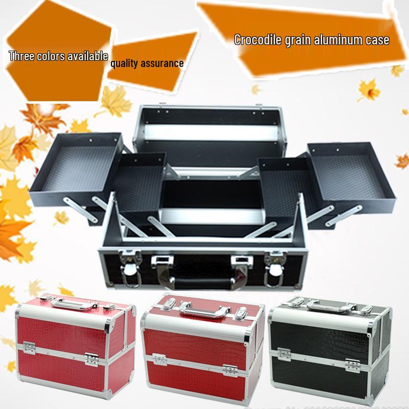 Professional Cosmetic and Manicure Tool Case: Portable Storage for Eyebrow, Eyelash, and Makeup Essentials