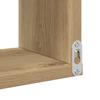 Wandmontiertes Eckregal Artisan Eichenoptik 40 x 40 x 49,5 cm Spanplatte
