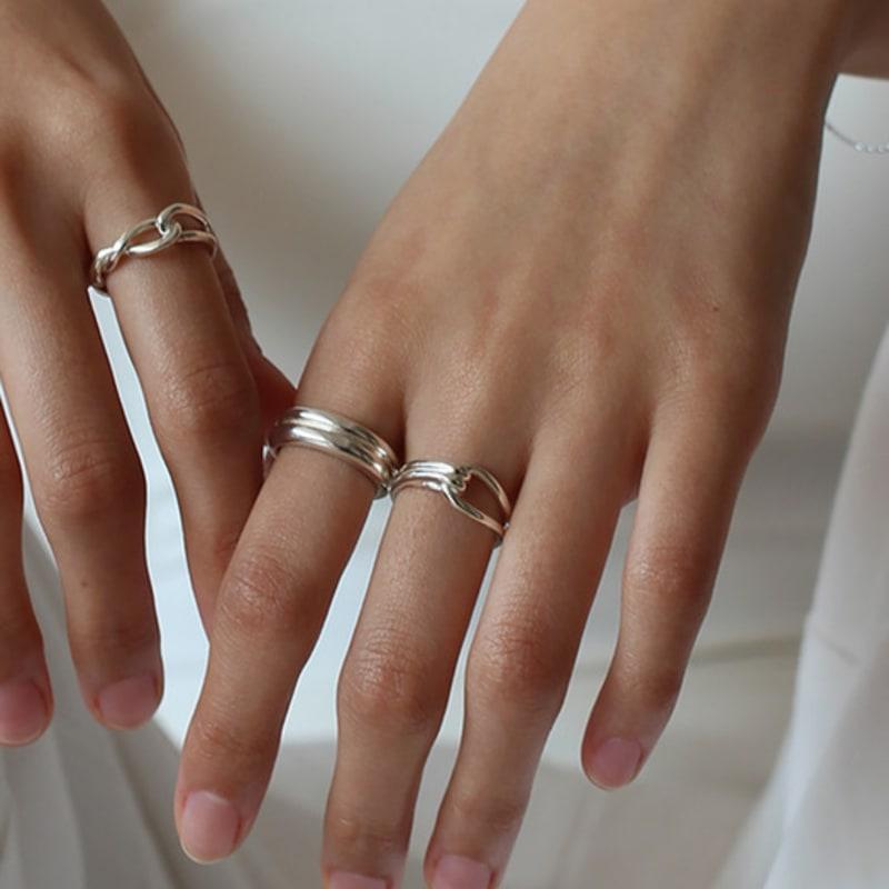 

NORMALLEE [Silver 925] Saddle Ring Silver