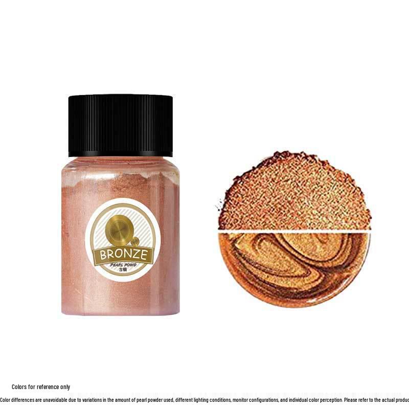 Mermaid Slime & Epoxy Mica Powder - 30 Colors Pearlescent Crystal Clay in Large Bottle