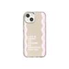 Striped wavy letters for iPhone17promax phone case 14 niche 16/13 Apple 15 makeup mirror