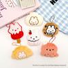 Miffy Bunny Plush Squeaky Pendant - Cartoon Food Series Doll & Brooch Accessory for Weddings